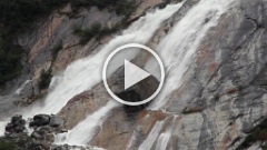 Seven minutes of awesome waterfalls and ice falls (calving) from North Dawes glacier in Endicott Arm fjord.